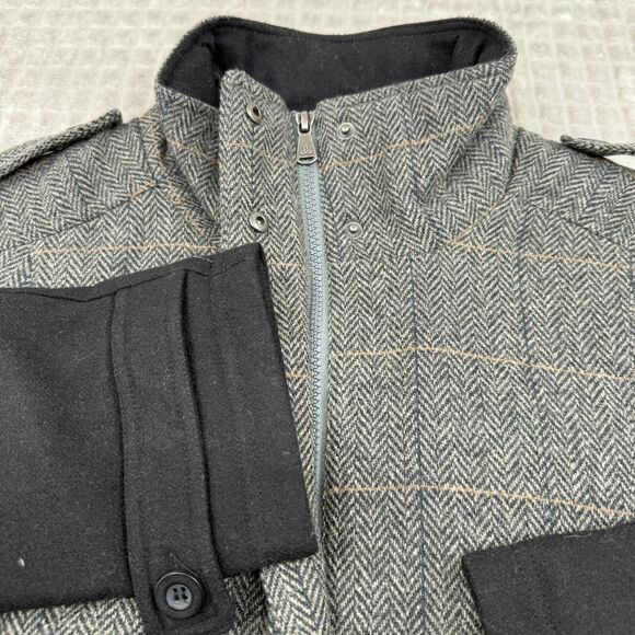 PrAna Convertible‎ Jacket Women's Medium Black Gray Insulated Caprise Parka Coat - Picture 2 of 8